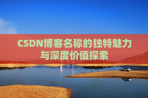 CSDN博客名称的独特魅力与深度价值探索